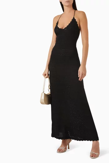 Golden West Crochet Maxi Dress