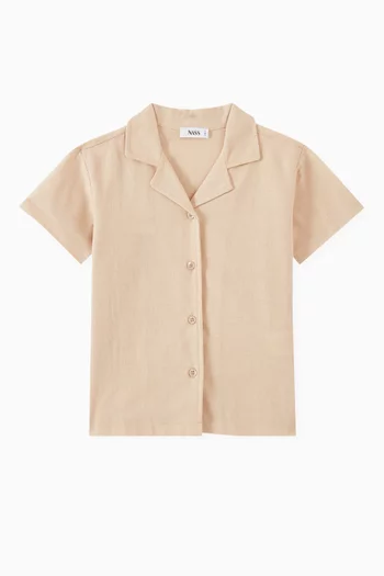 Button-down Shirt in Cotton-blend