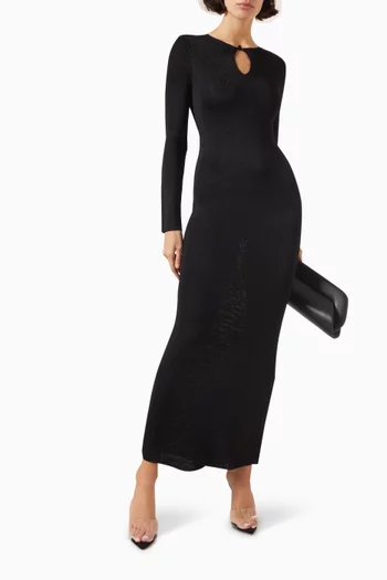 Evelina Maxi Dress in Viscose Knit
