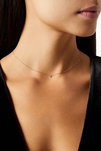 Danaé Diamond Necklace in 18kt Rose Gold
