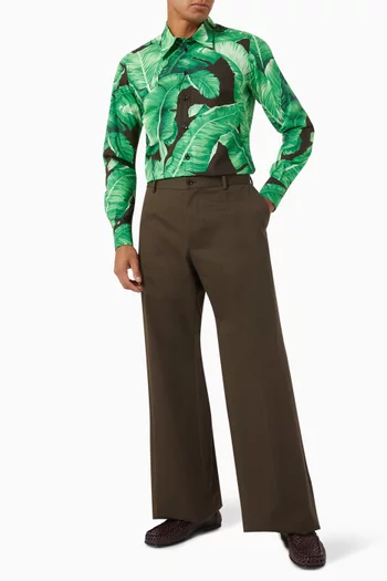 Banana Tree Print Shirt in Cotton
