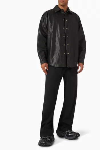 Shirt in Faux Leather