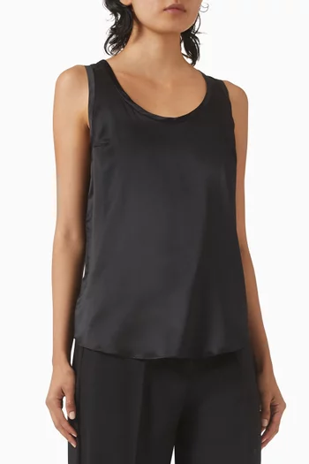 Reversible Top in Silk-satin