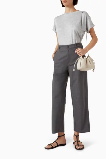 Lurex Knit T-shirt in Cashmere Blend