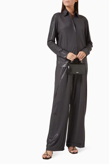 NK Shirt in Stretch Lamé