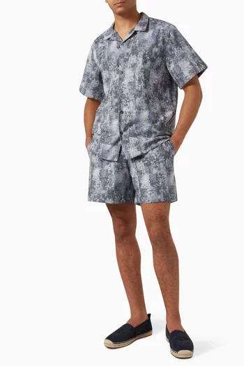 Las Garzas Shorts in Jacquard