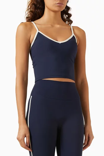 Ultimate Piping Tank Top in Stretch Nylon