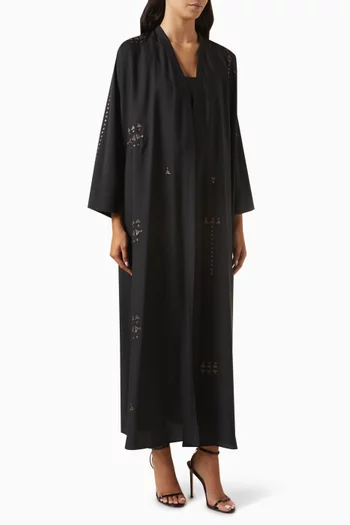 Embroidered Abaya in Cotton