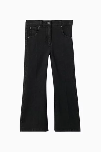 Flared Jeans in Cotton Denim
