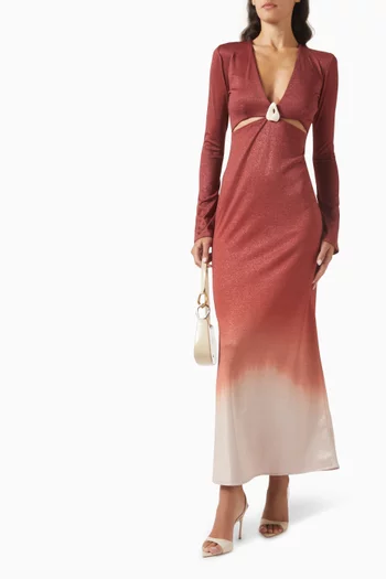 Manola Deep V-neck Maxi Dress