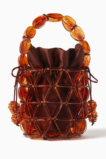 Palermo Bucket Bag in Beads & Satin
