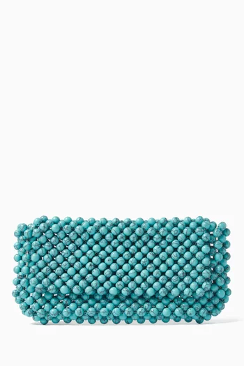 Clover Clutch in Stone Beads
