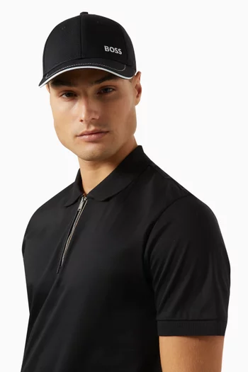 Embroidered Logo Cap in Cotton-twill