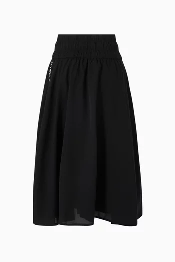 Logo Tape Midi Skirt