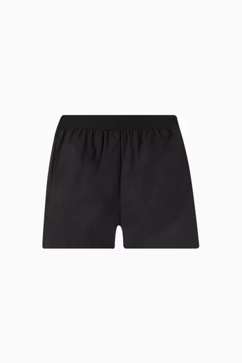Crystal-embellished Logo Shorts in Cotton