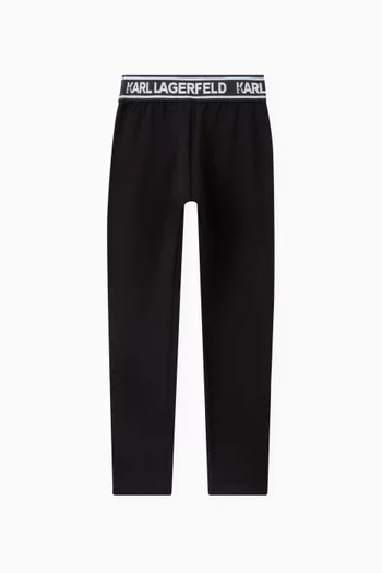 Logo Leggings in Viscose-blend