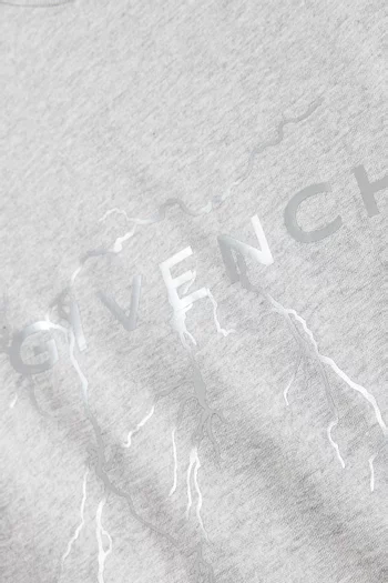 Reflective Storm Print T-shirt in Cotton