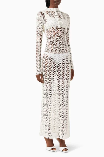 Maxi Dress in Crochet