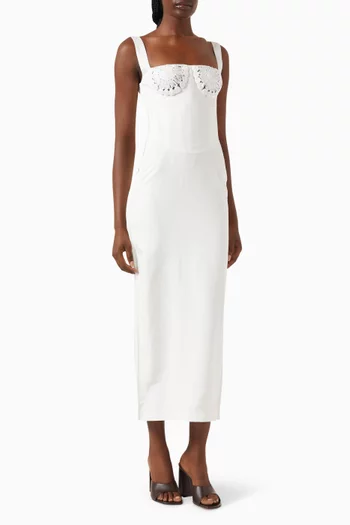 Micah Embroidered Corset Dress