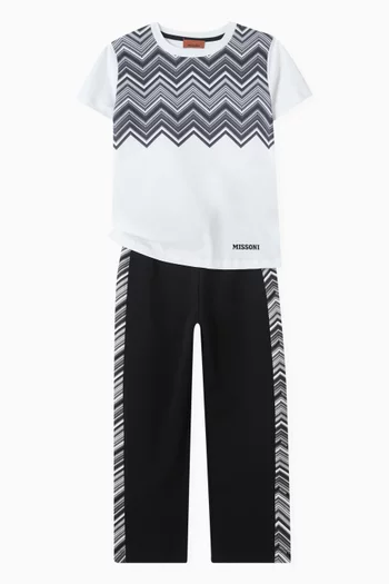 Zigzag-panel Sweatpants