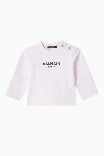 Monogram Logo T-Shirt in Cotton-jersey