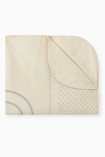 Logo Baby Blanket in Cotton