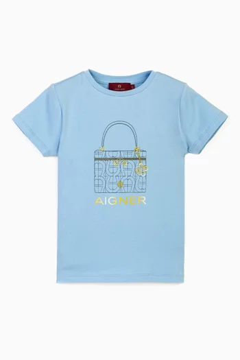 Bag-print T-shirt in Cotton-jersey