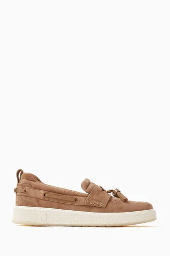 MA Tassel Hybrid Loafers in Suede & Leather