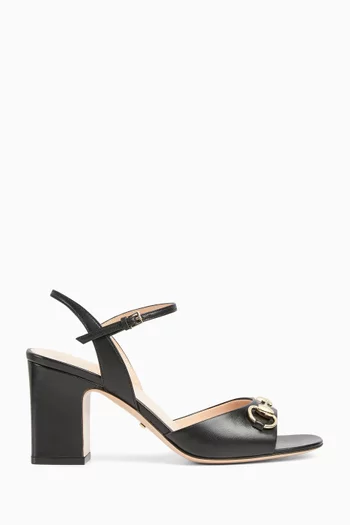 Horsebit 75 Sandals in Leather