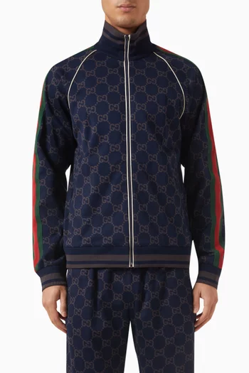 Zip Jacket in GG Jersey