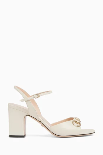 Horsebit 75 Sandals in Leather