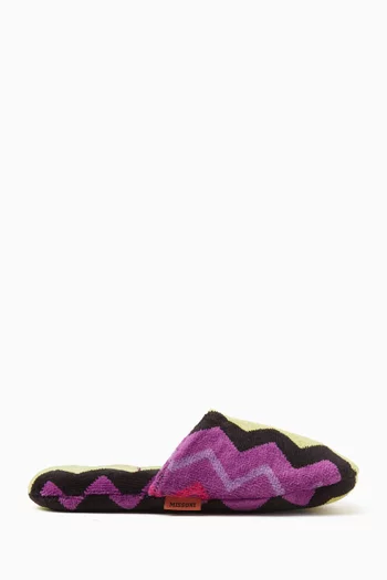 Bath Slippers in Cotton-terry
