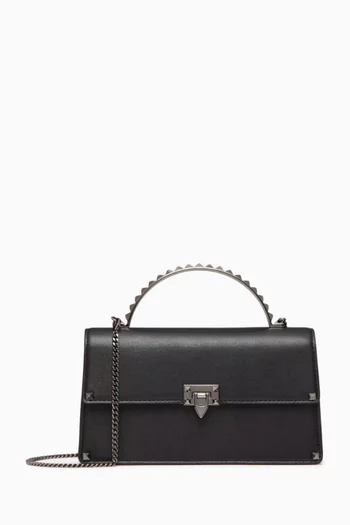Mini Rockstud Handbag in Calfskin