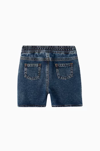 Logo-print Denim Shorts