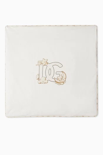Star Logo-print Blanket in Cotton