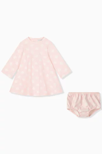 Polka Dot DG Logo Dress