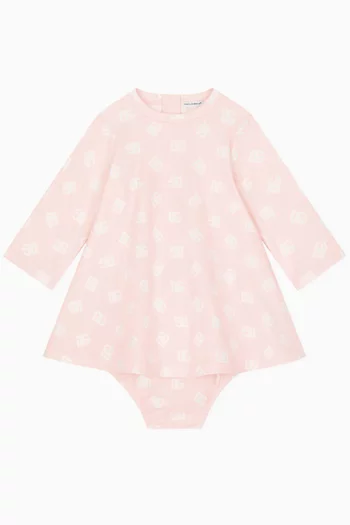 Polka Dot DG Logo Dress