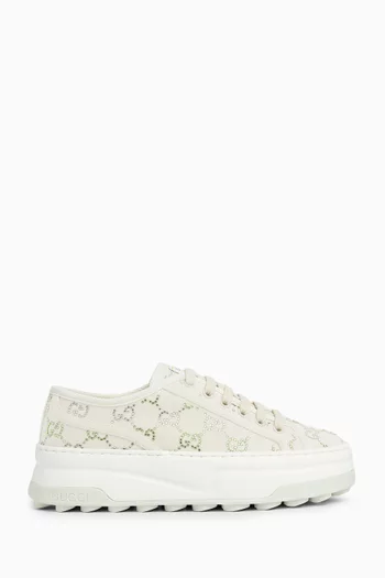 Gucci metallic platform sneaker hot sale