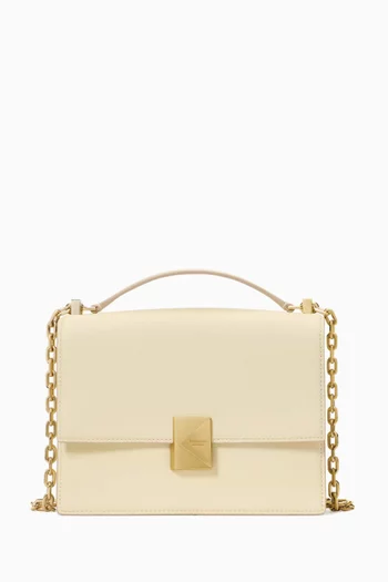 Deco Shoulder Bag in Pebbled Leather