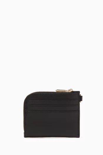 Devin Coin Card Case in Saffiano Leather