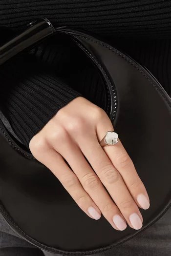So Spade Signet Ring in Metal