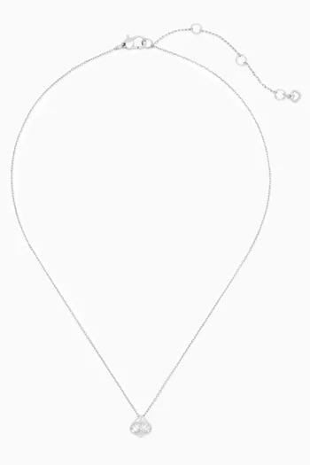 قلادة سو سبيد بدلاية ميني معدن بلون فضي