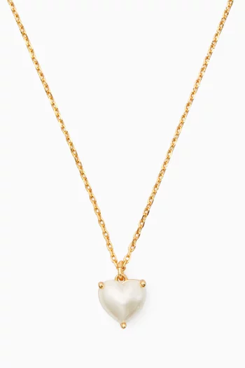 My Love June Heart Pendant in Gold-tone Metal