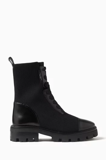 Winton Lug Boots in Leather