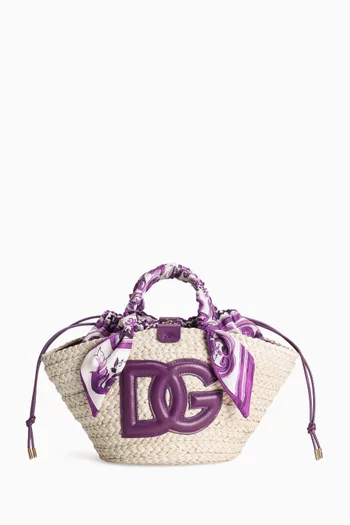 Small Kendra Tote Bag in Raffia