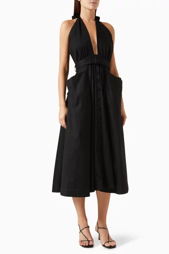Mariana Belted Midi Dress