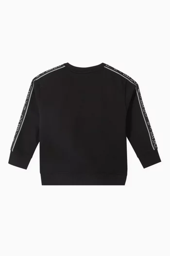 Bookish Logo Band Sweatshirt in Cotton