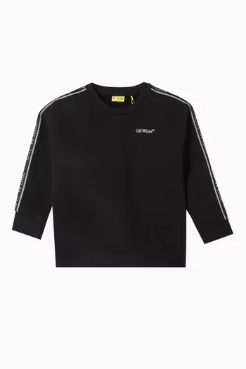 Bookish Logo Band Sweatshirt in Cotton