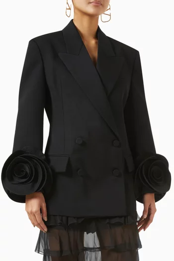 Grisaille Rose Jacket in Wool
