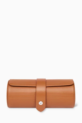 Nova Watch Roll in Calfskin Leather